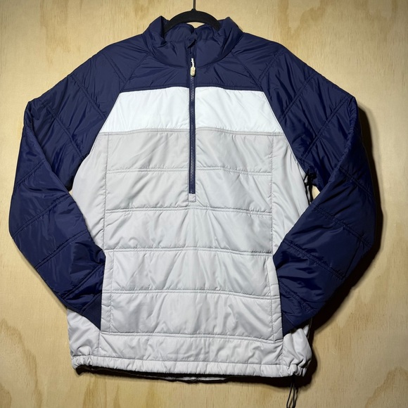 Cutter & Buck Other - Cutter & Buck CBUK Men’s Quilted Half Zip Pullover Jacket Blue Gray Warm